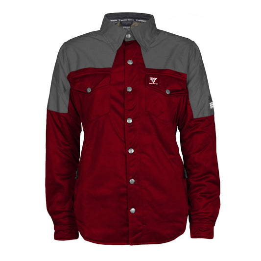 Ultra Reflective Shirt Red Maroon Nebula for Women - with Pads