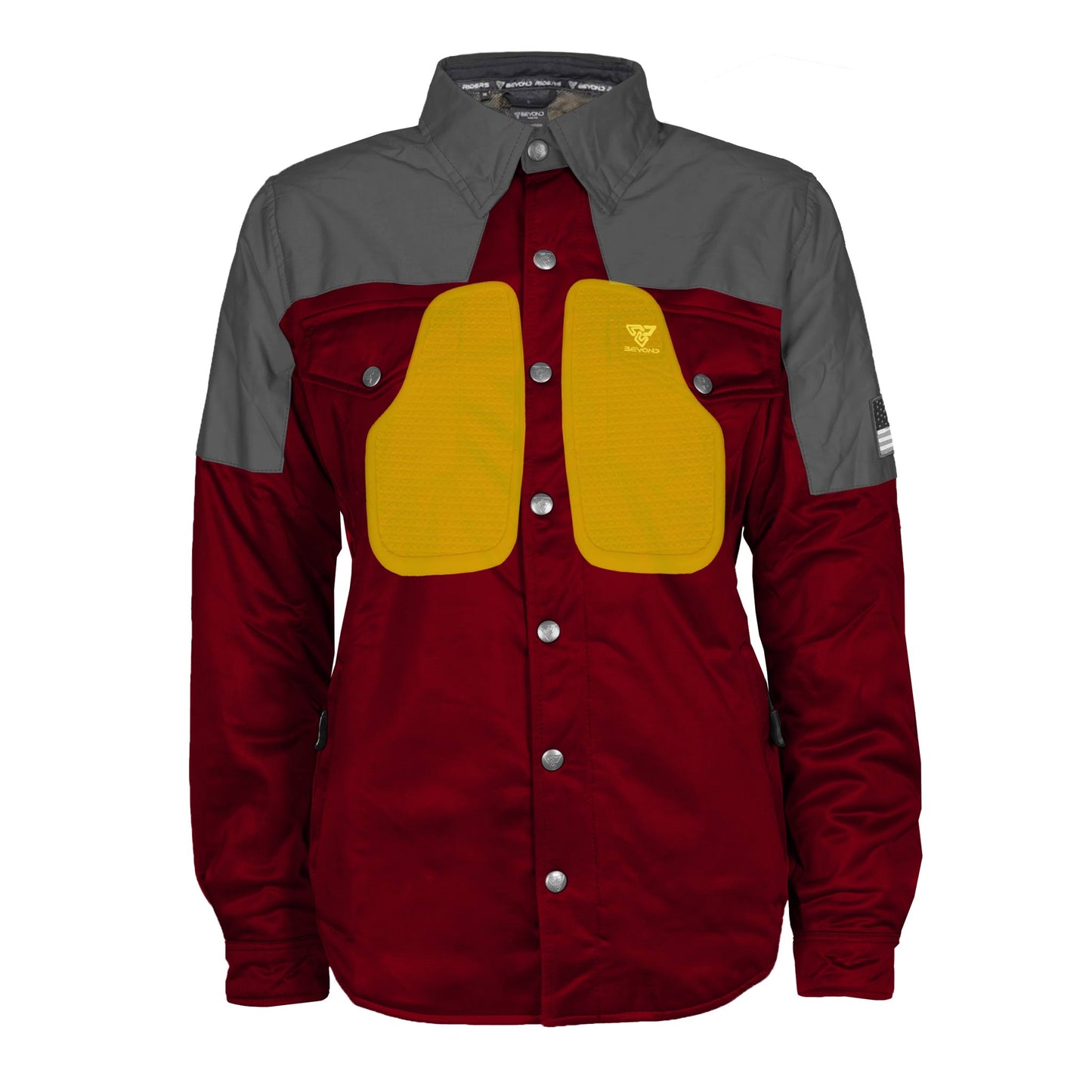 Ultra Reflective Shirt Red Maroon Nebula for Women - with Pads