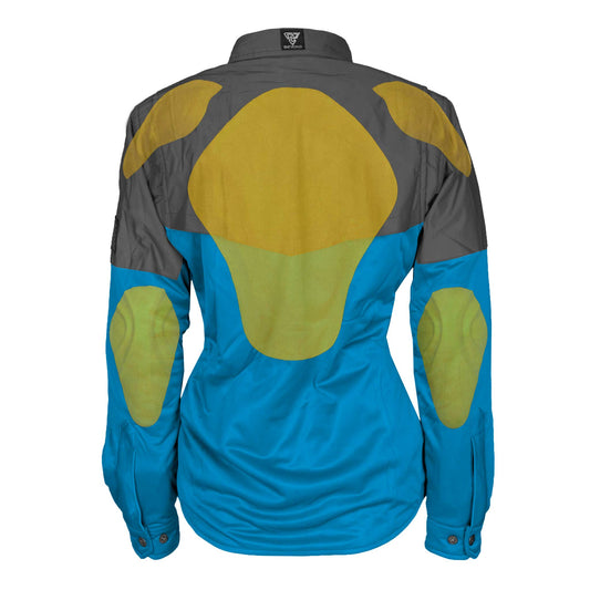 Ultra Reflective Shirt Teal Nebula for Women - with Pads