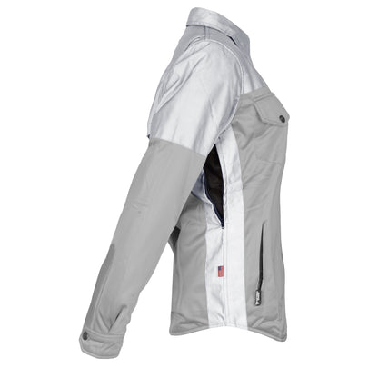 Ultra Reflective Shirt "Twilight Titanium" for Women - Gray and Silver with Pads