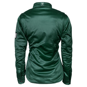 Ultra Protective Shirt for Women - Green Solid with Pads