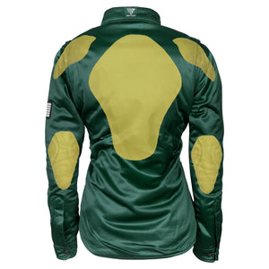 SALE Ultra Protective Shirt for Women - Green Solid with Pads