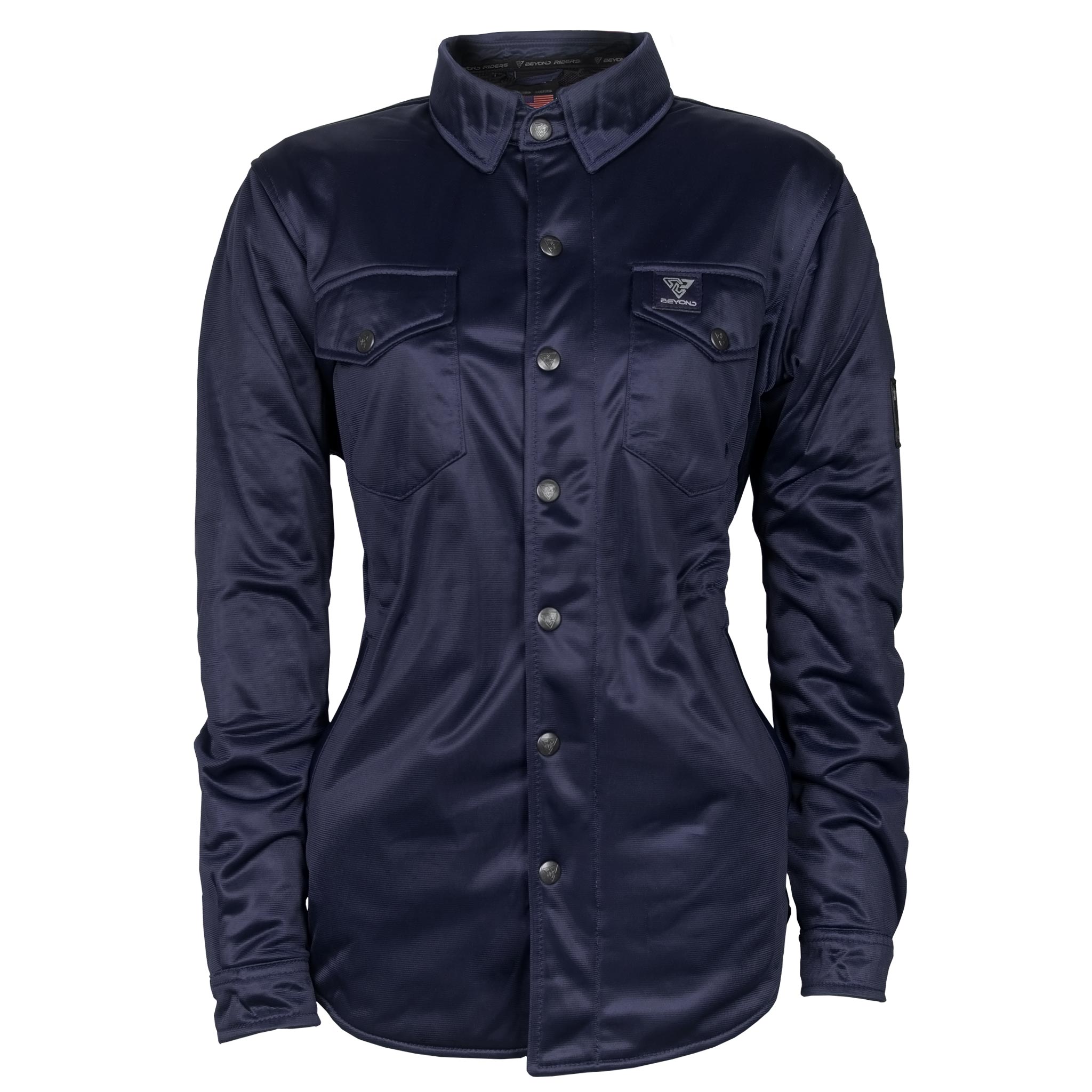 Ultra Protective Shirt for Women - Dark Navy Blue Solid with Pads