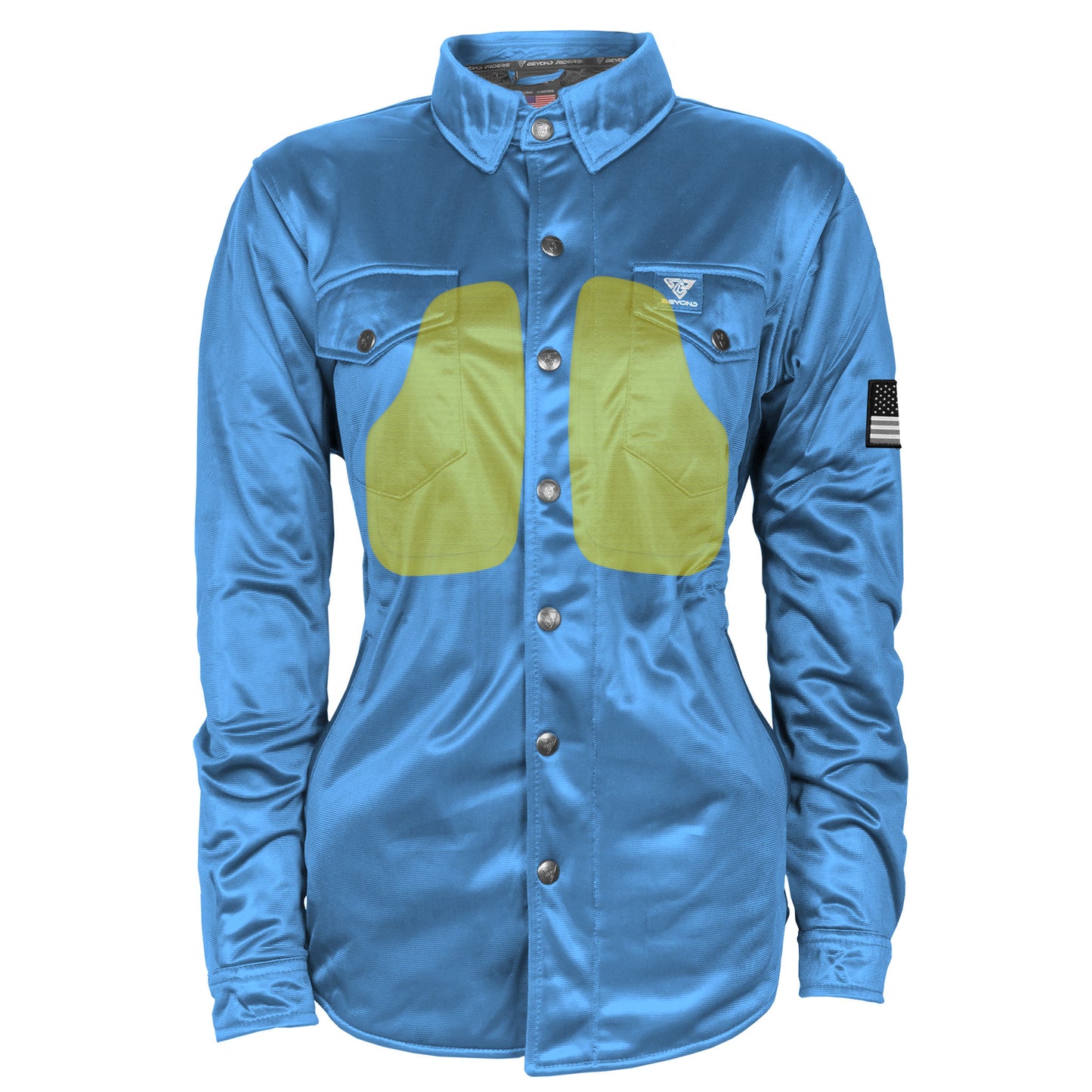 Ultra Protective Shirt for Women - Sky Blue Solid with Pads