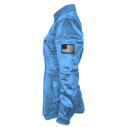 Ultra Protective Shirt for Women - Sky Blue Solid with Pads