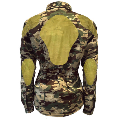 Protective SoftShell Winter Jacket for Women Camouflage Delta Four with Pads