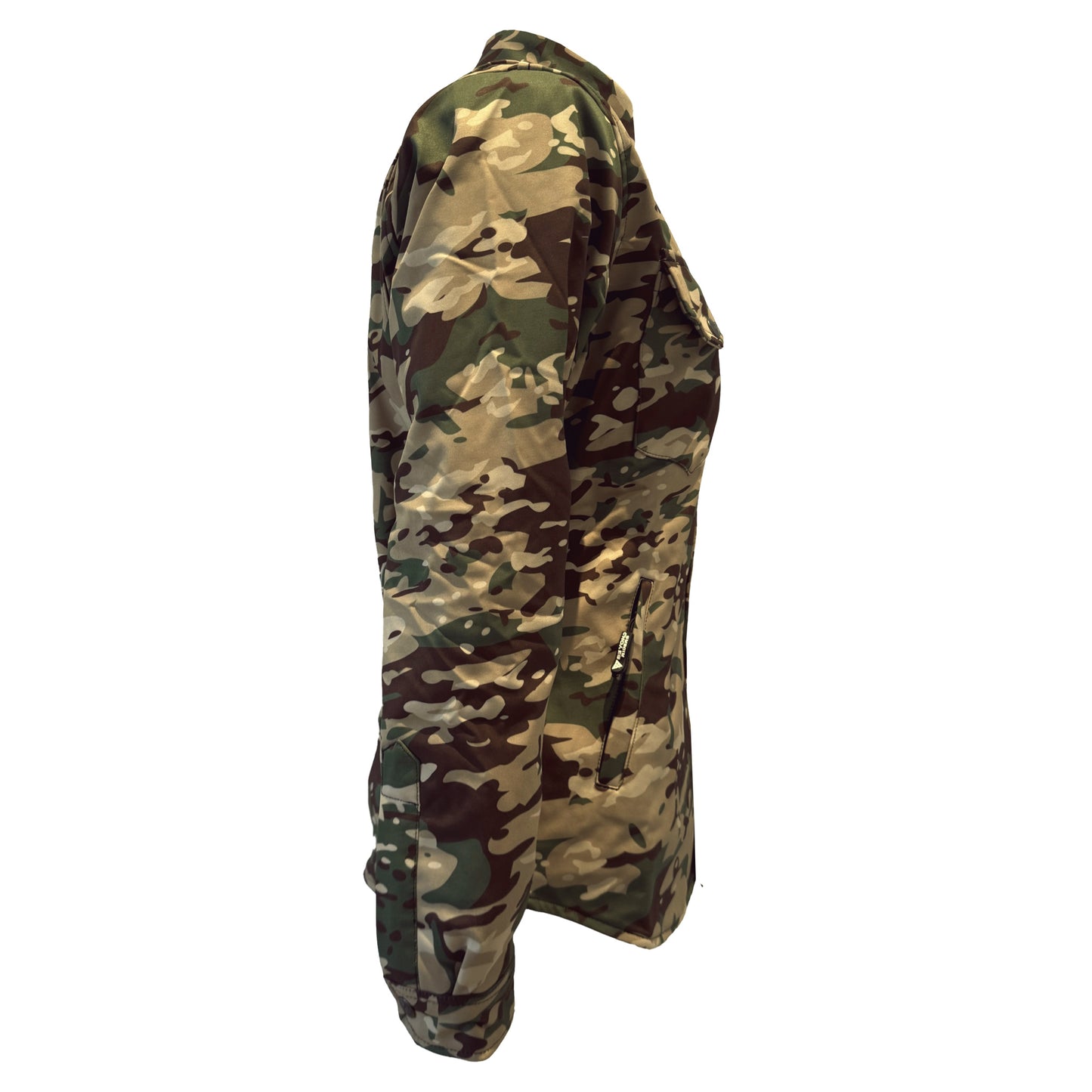 Protective SoftShell Winter Jacket for Women Camouflage Delta Four with Pads