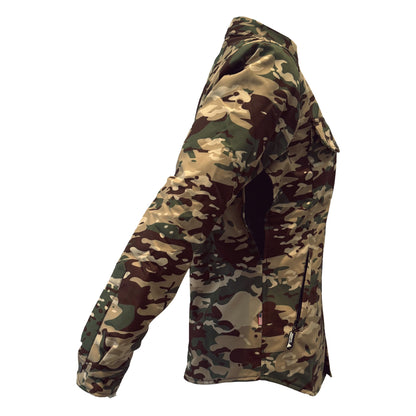 Protective SoftShell Winter Jacket for Women Camouflage Delta Four with Pads