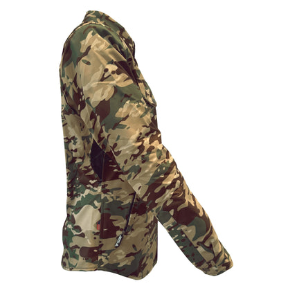 Protective SoftShell Winter Jacket for Women Camouflage Delta Four with Pads