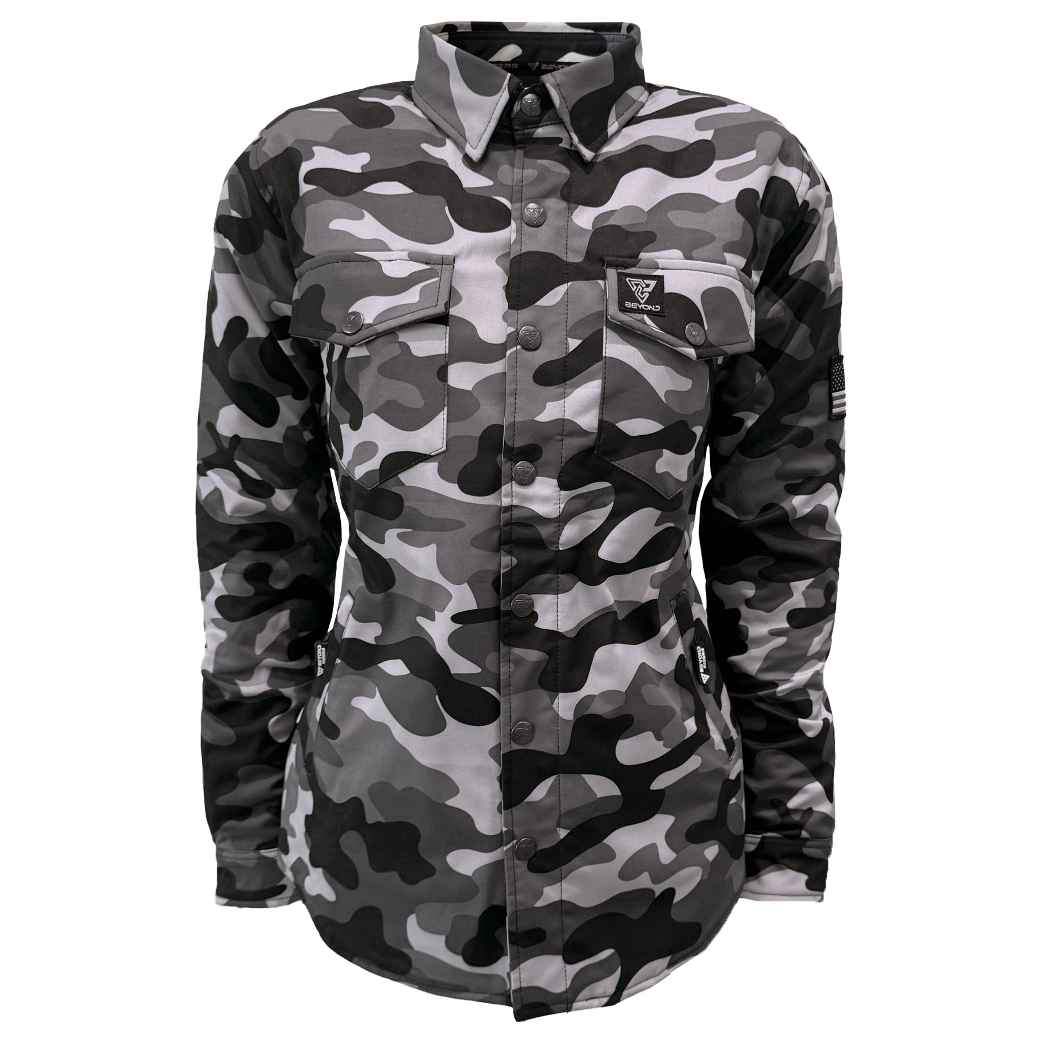 Softshell Winter Jacket Camouflage Grey Boomer with Pads M Camouflage Grey Boomer