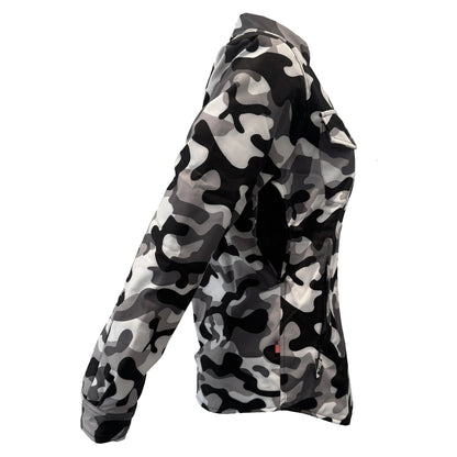 Protective SoftShell Winter Jacket for Women Camouflage SnowFox with Pads