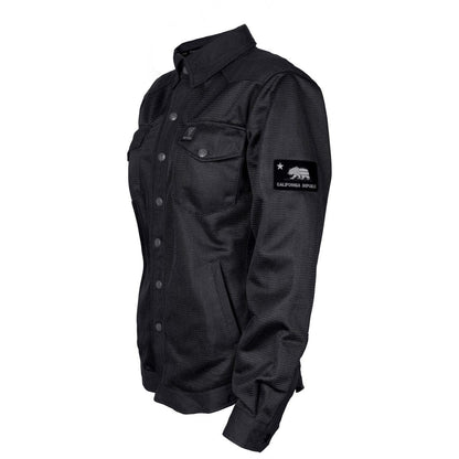 SALE Protective Summer Mesh Shirt for Women - Black Solid with Pads