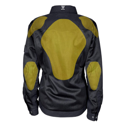 SALE Protective Summer Mesh Shirt for Women - Black Solid with Pads