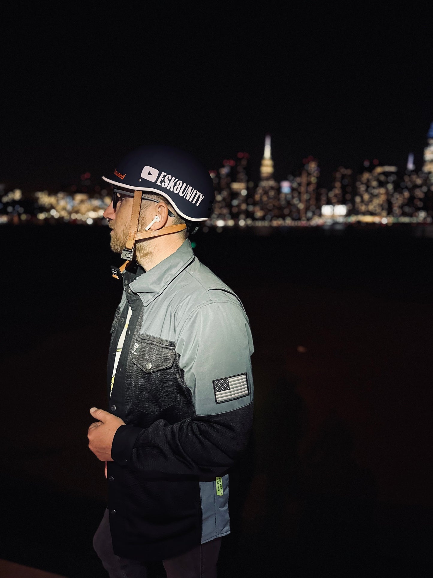 SALE Summer Mesh Reflective Shirt "Nightfall Nebula" - Black