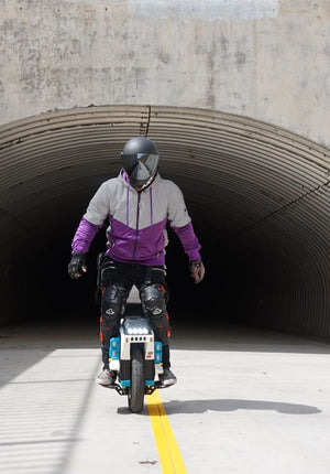 Ultra Reflective Hoodie Purple Eclipse with Pads