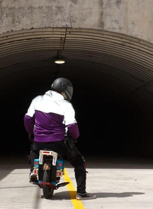 Ultra Reflective Hoodie Purple Eclipse with Pads