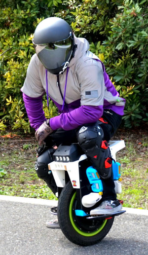 Ultra Reflective Hoodie Purple Eclipse with Pads
