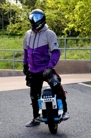 Ultra Reflective Hoodie Purple Eclipse with Pads