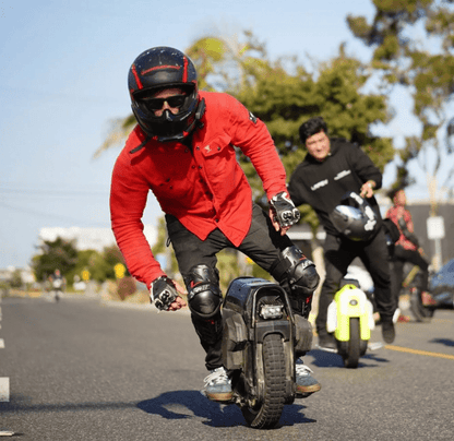 Protective Flannel Shirt - Red Solid with Pads