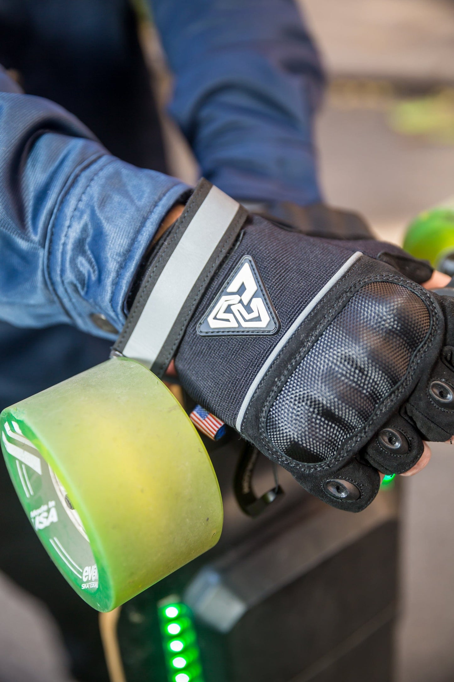 Rebel Rider Gloves - Fingerless - for PEV Riders