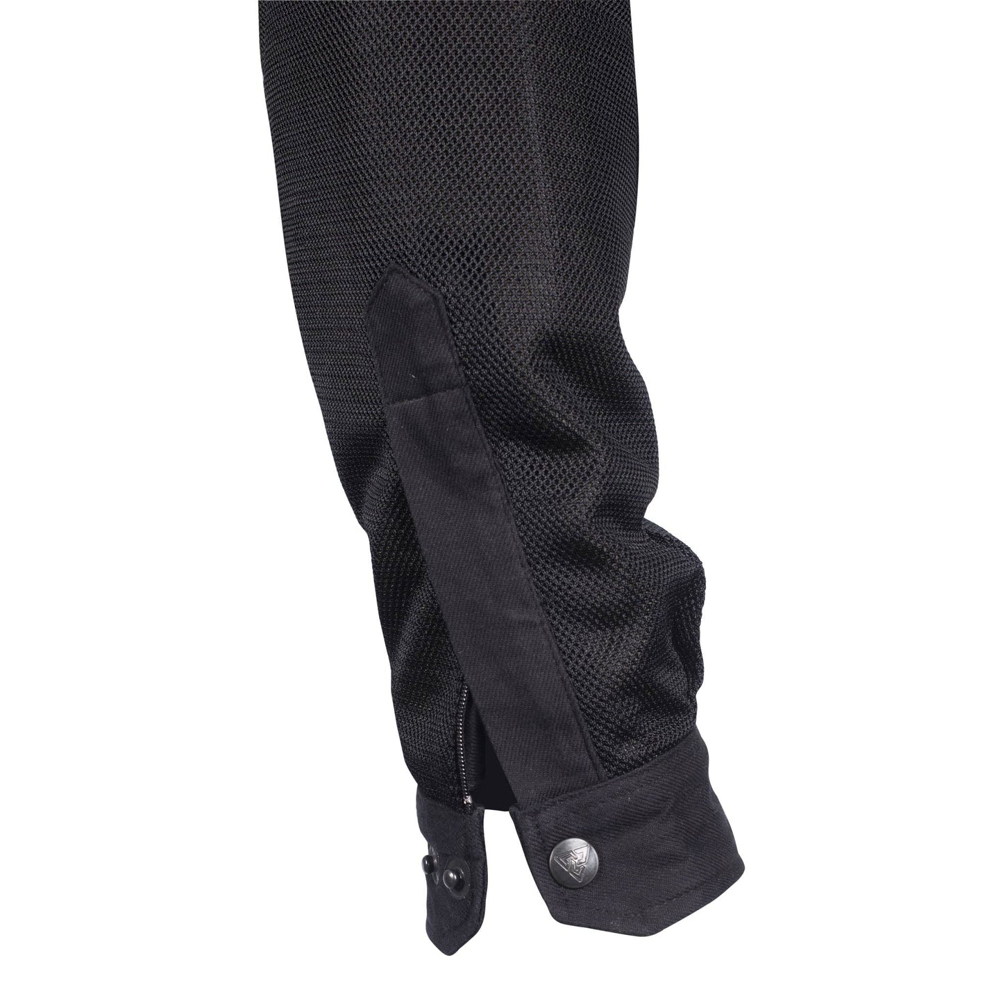 Protective Summer Mesh Shirt - Black Solid with Pads [Fast Shipping for USA]