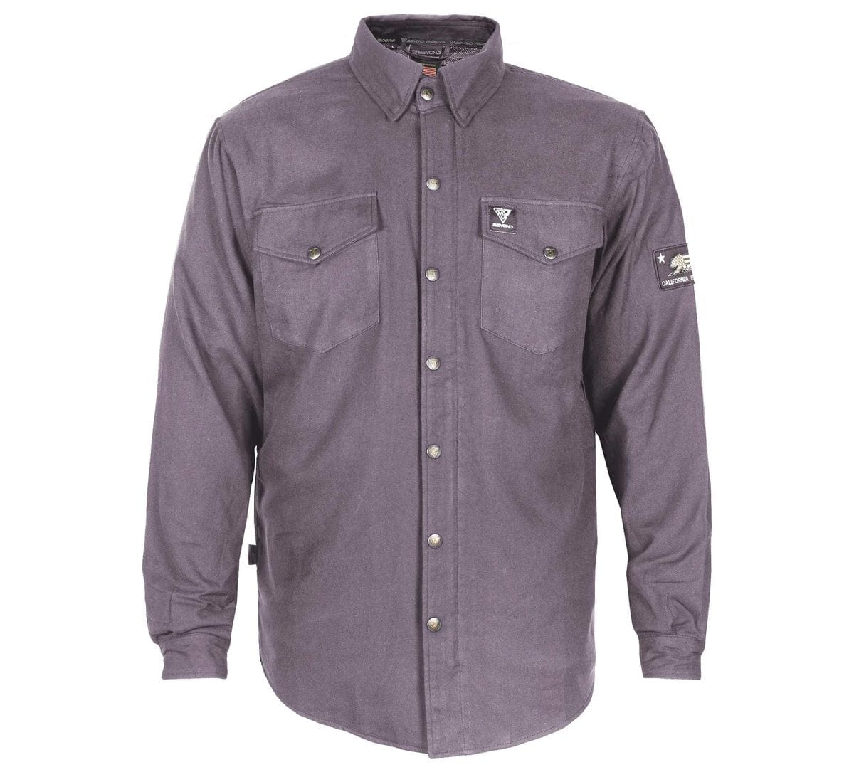 Protective Flannel Shirt - Grey Solid