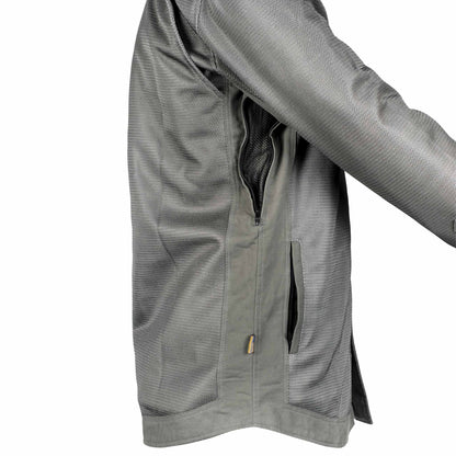 Protective Summer Mesh Shirt - Grey Solid with Pads [Fast Shipping for USA]