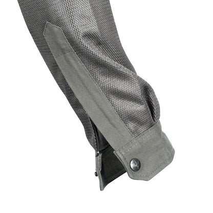 Protective Summer Mesh Shirt - Grey Solid with Pads [Fast Shipping for USA]