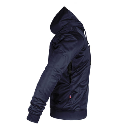 Navy Blue Solid Ultra Protective Hoodie with Pads