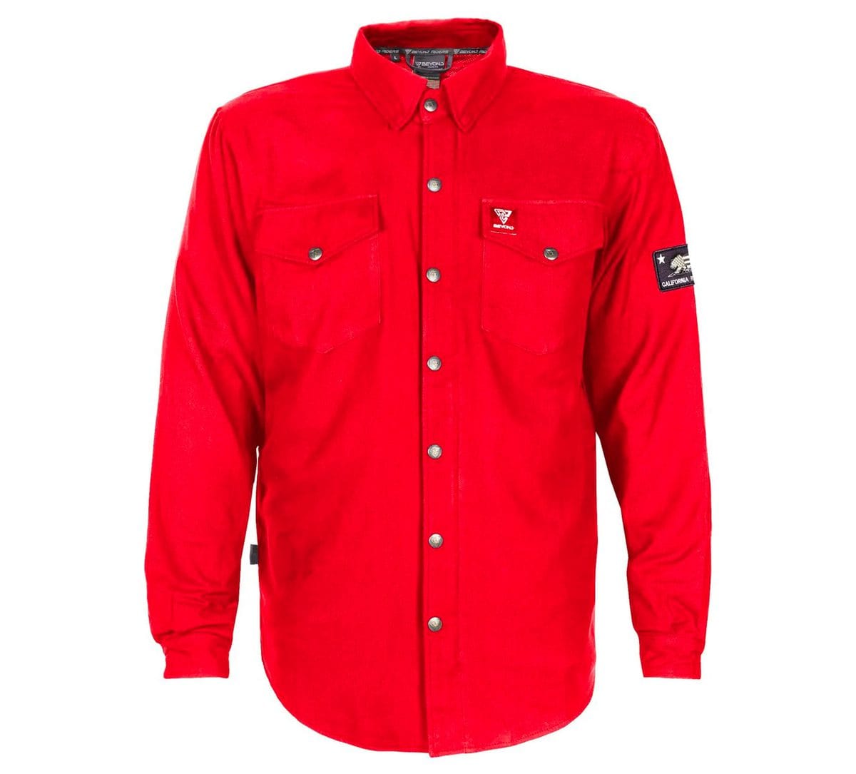 Protective Flannel Shirt - Red Solid