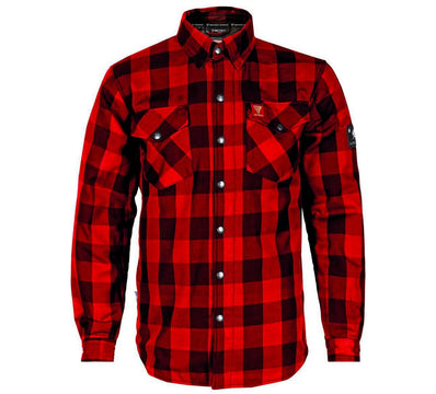 Protective Flannel Shirt - Red Checkered