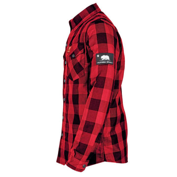 Protective Flannel Shirt - Red Checkered